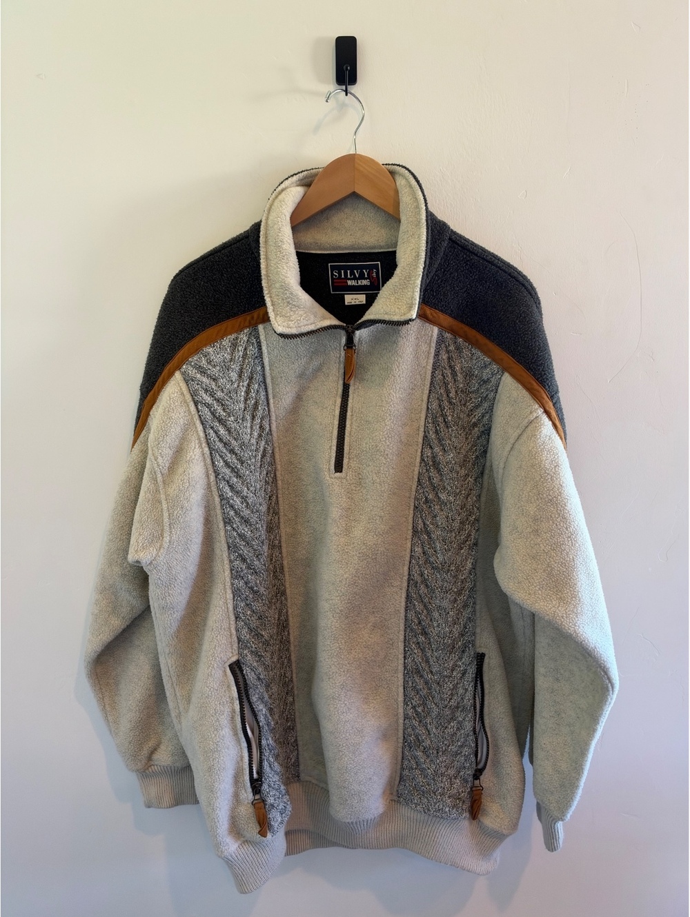 Vintage Silvy Walking Fleece XXL Cozy Outdoor Pullover